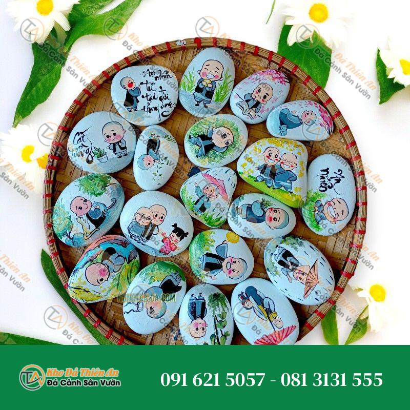 Tranh đá cuội nghệ thuật 14x15cm