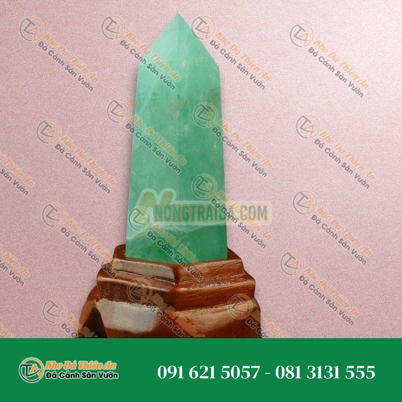 Trụ đá Fluorite xanh 6A 12cm