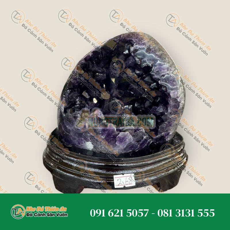 Trụ đá phong thủy trấn thạch đá thạch anh trắng – Nặng 2,68 kg