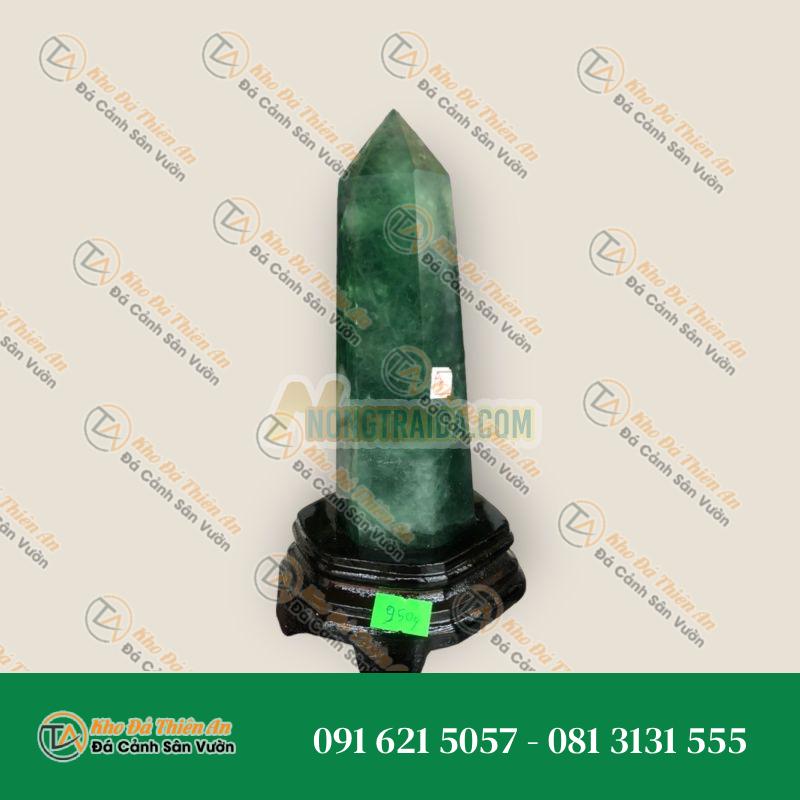 Trụ đá phong thủy trấn thạch đá thạch anh xanh