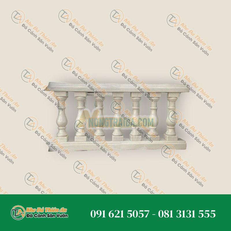 Trụ lan can biệt thự, lâu đài đá cẩm thạch trắng 110cm (Sao chép)