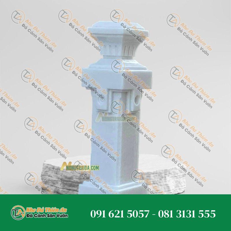 Trụ lan can đá cẩm thạch trắng 96cm