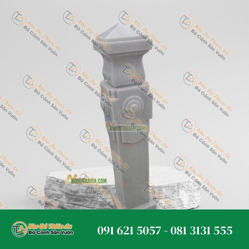 Trụ lan can đá mỹ nghệ trắng Yên Bái 101cm