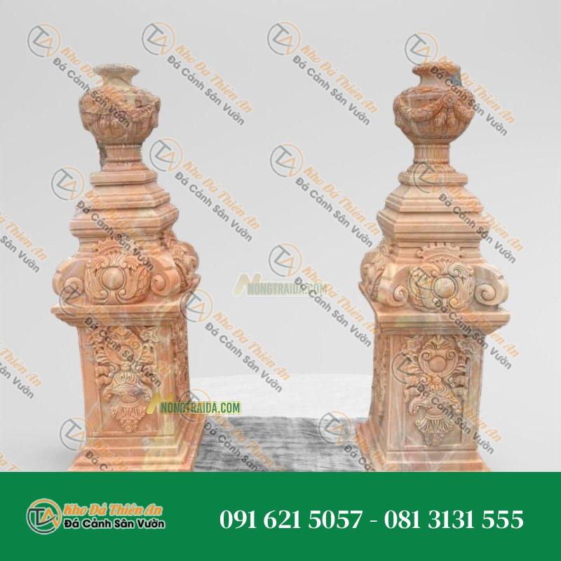Trụ lan can đá vàng cà rốt 95cm