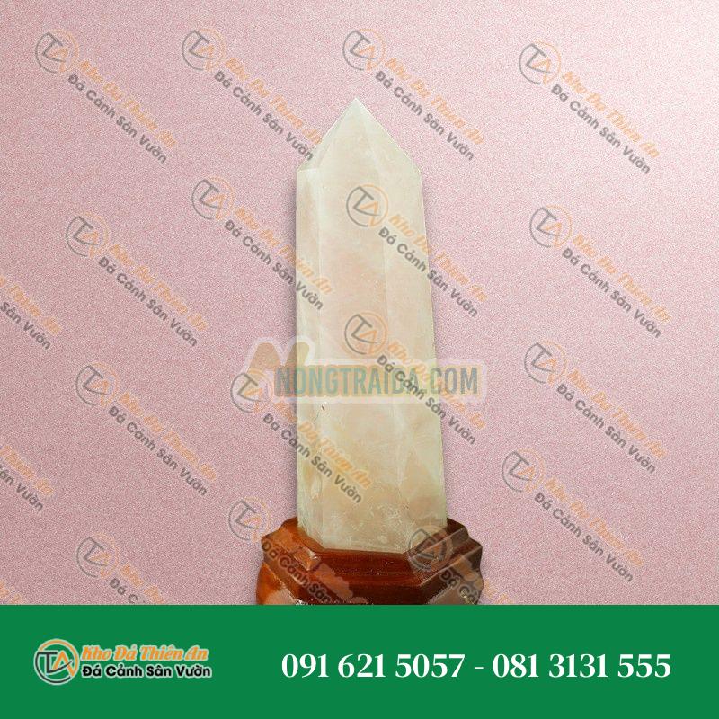 Trụ thạch anh hồng 2A 20cm
