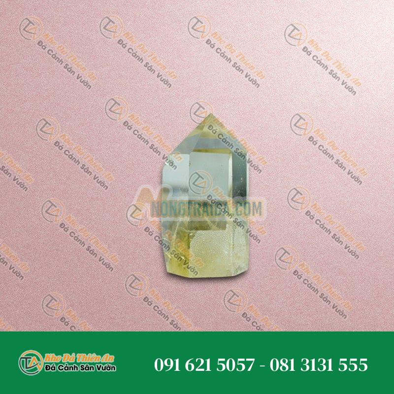 Trụ thạch anh thach anh vàng 10cm 5A
