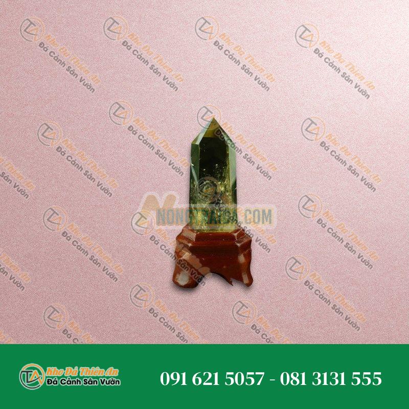 Trụ thạch anh thạch anh vàng 12cm 300gr