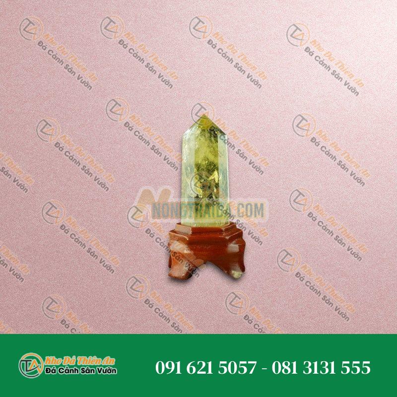 Trụ thạch anh thạch anh vàng 13cm 380gr