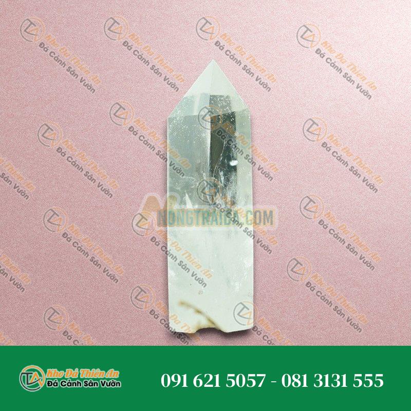 Trụ thạch anh trắng 4A 7cm
