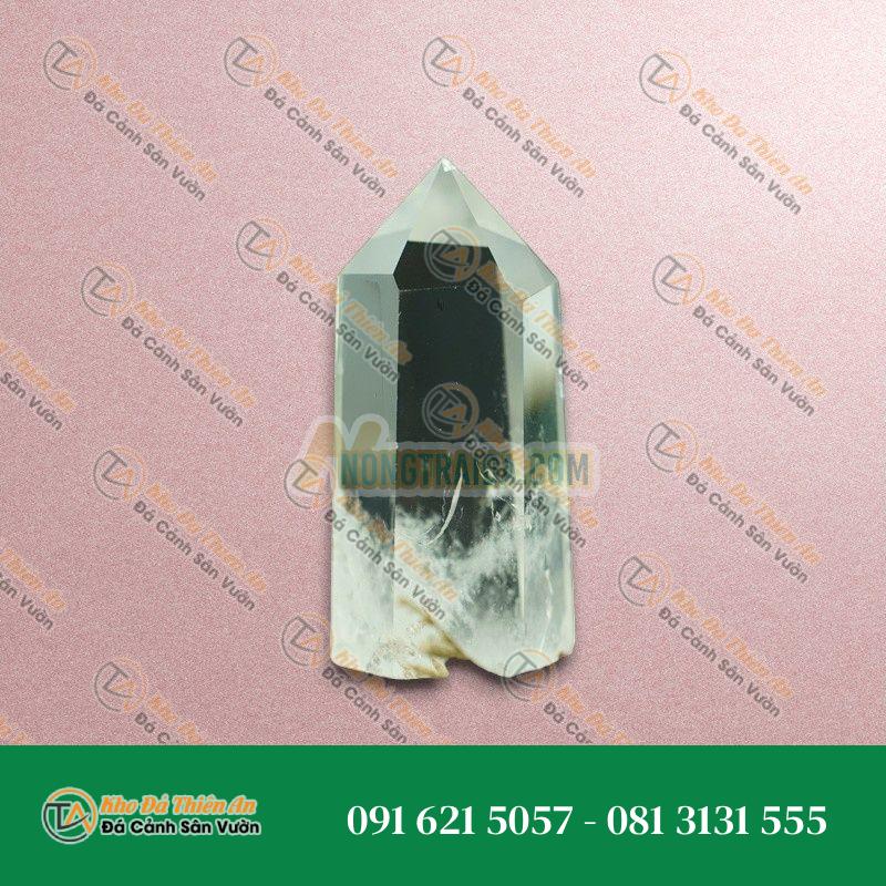 Trụ thạch anh trắng 7cm