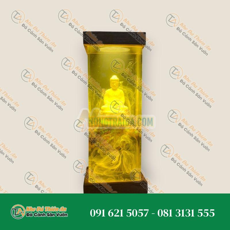 Trụ tháp năng lượng hình phật A Di Đà tăng vượng khí, thiền định sâu, giảm stress