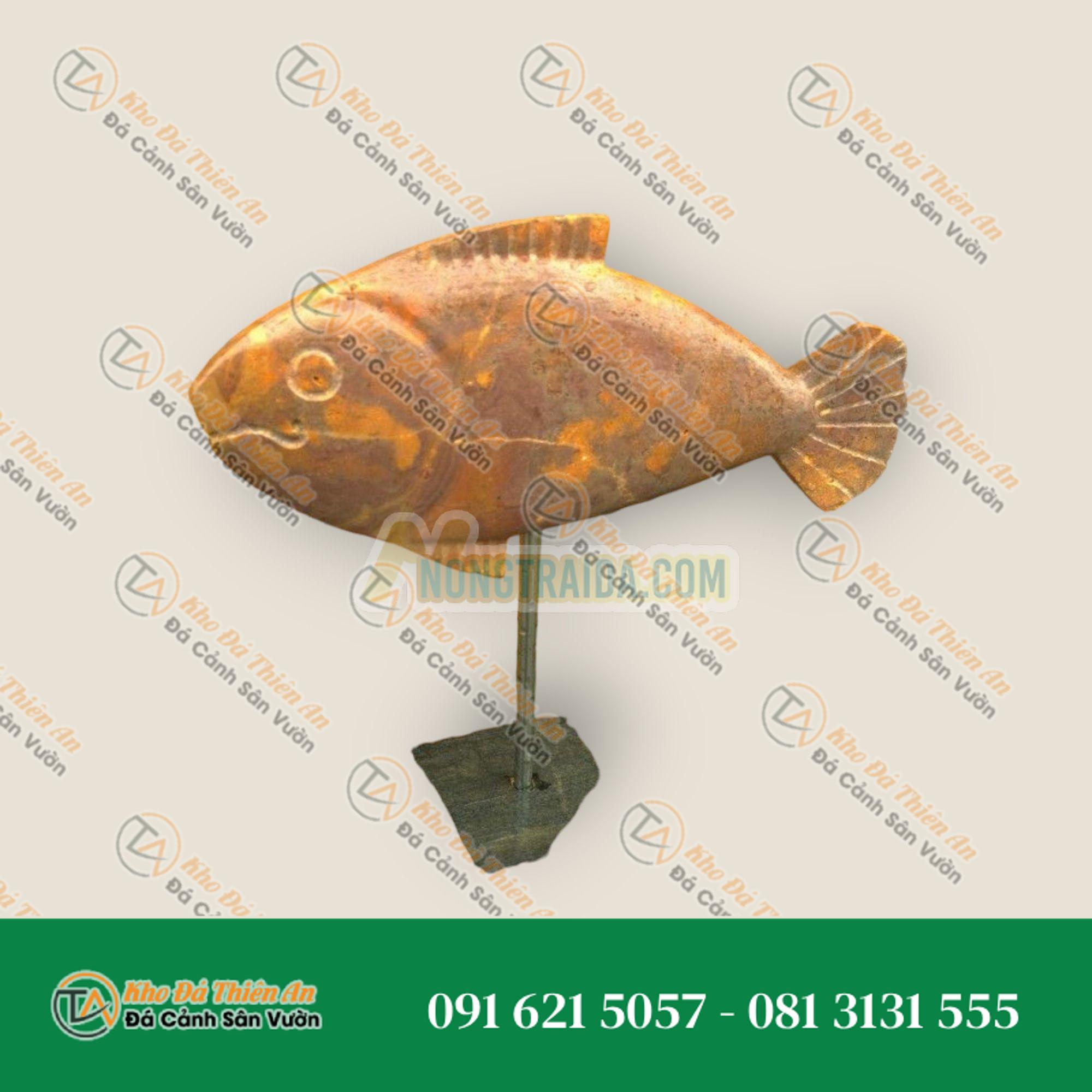 Tượng điêu khắc đá phiến Cá 5