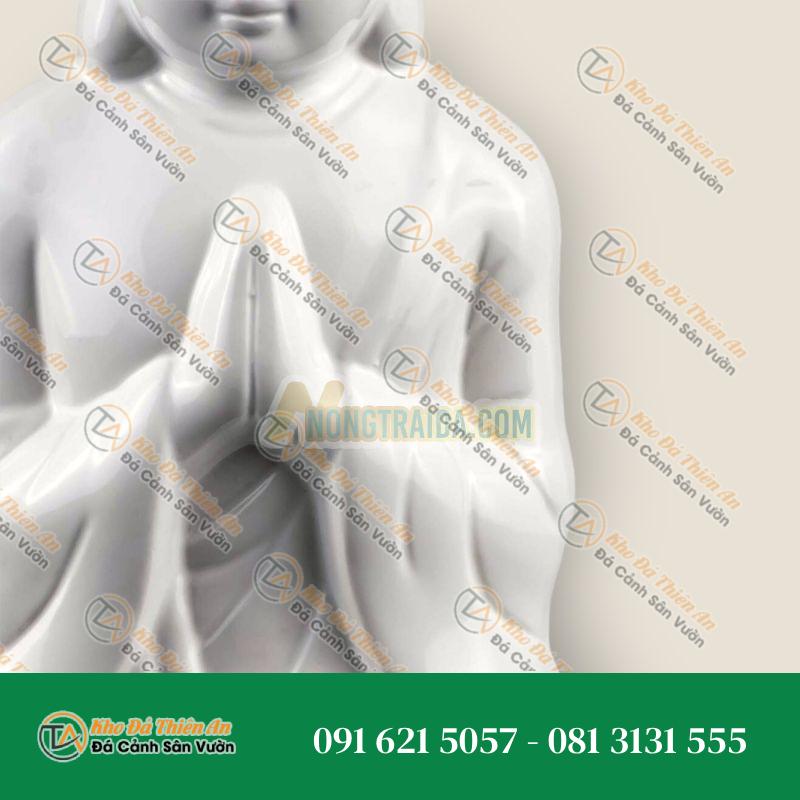 Tượng Phật Cầu nguyện bằng đá cẩm thạch trắng
