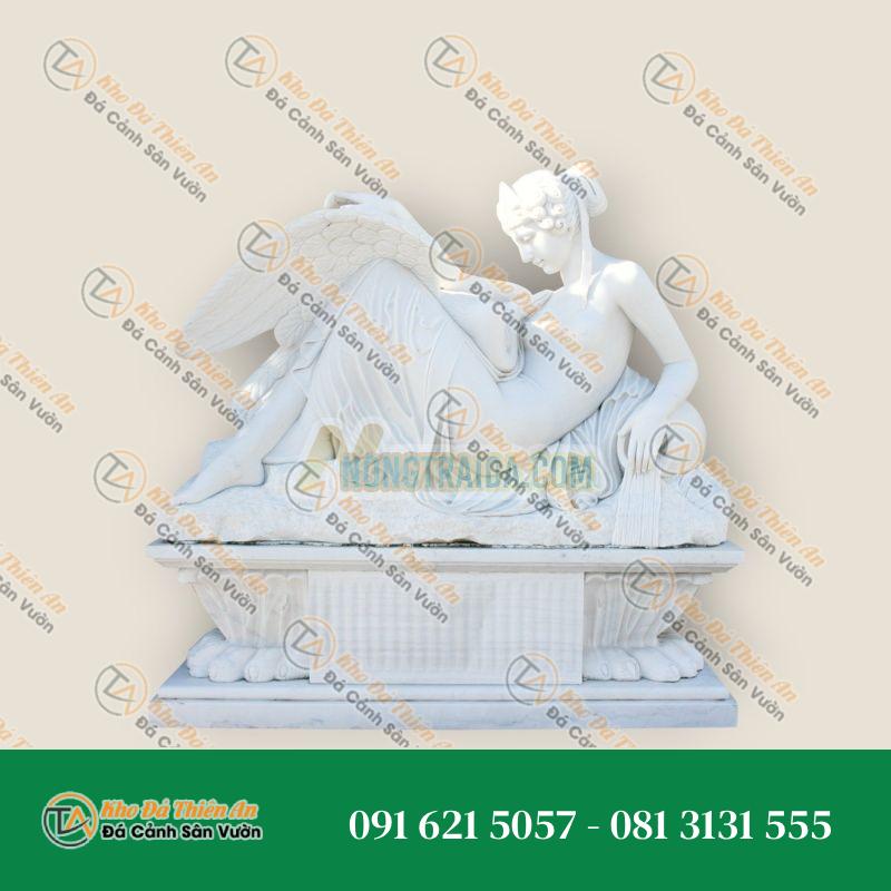 Bản Sao Tượng “Leda & Thiên Nga”Đá Carrara – Kiệt Tác Cổ Điển – Khodathienan.com