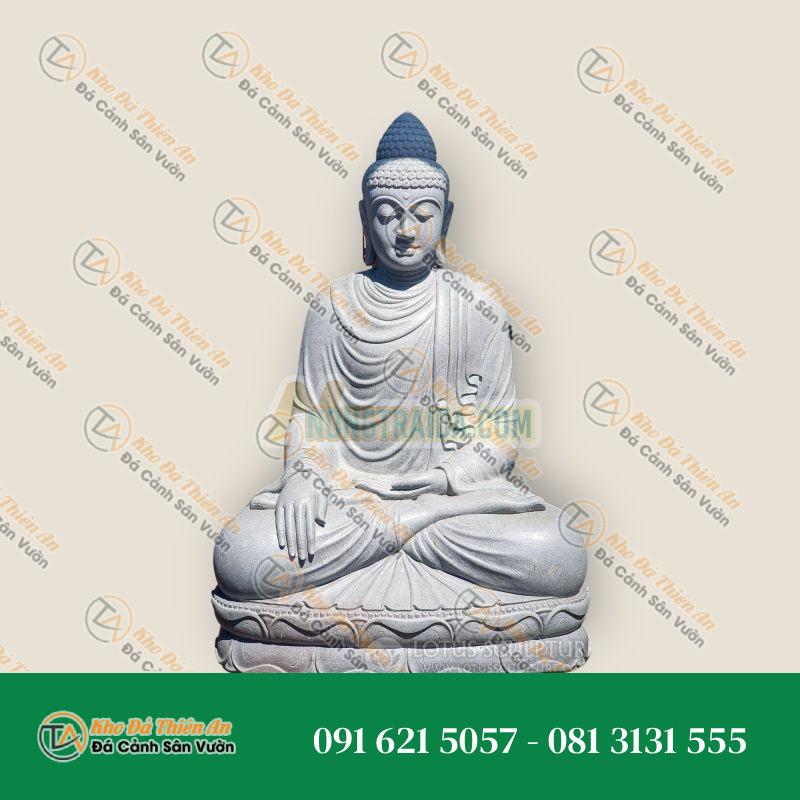 Đặt Trước Tượng Phật Chạm Đất Đá Indonesia 207.5cm – Kiểu Dáng Độc Đáo – Khodathienan.com