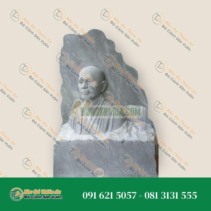 Tượng Phật Thích Nhất Hạnh – Đá Granite – Chạm Khắc Tay – 160cm – Khodathienan.com
