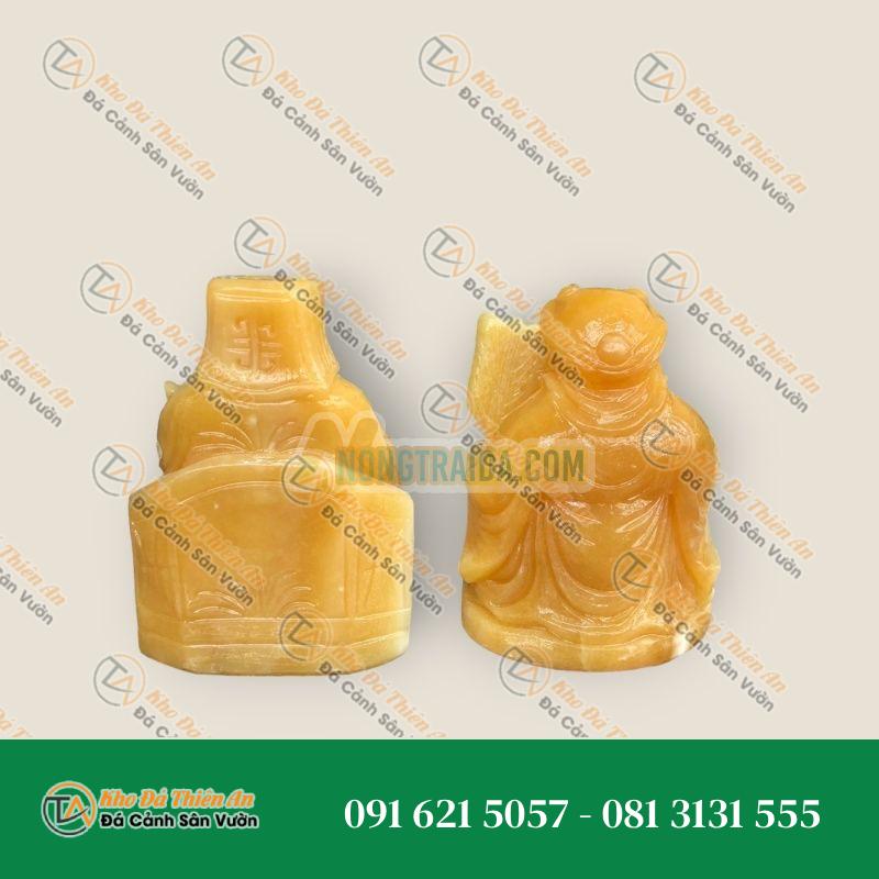Bộ Combo Tượng Thờ Tài Địa – Thần Tài Thổ Địa – Đá Ngọc Hoàng Long – 15cm – Phong Thủy May Mắn, Tài Lộc | Khodathienan.com