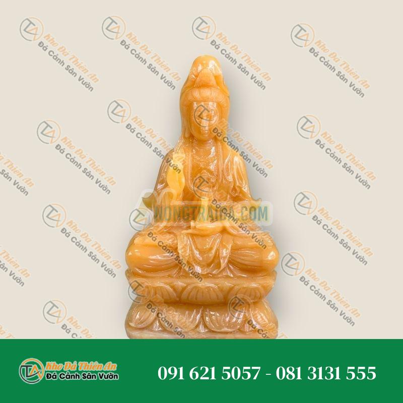 Bộ Tượng Tam Thế Phật Tây Phương Tam Thánh – Đá Ngọc Hoàng Long – 40cm – Kiểu Dáng Uy Nghi, Thanh Lịch | Khodathienan.com