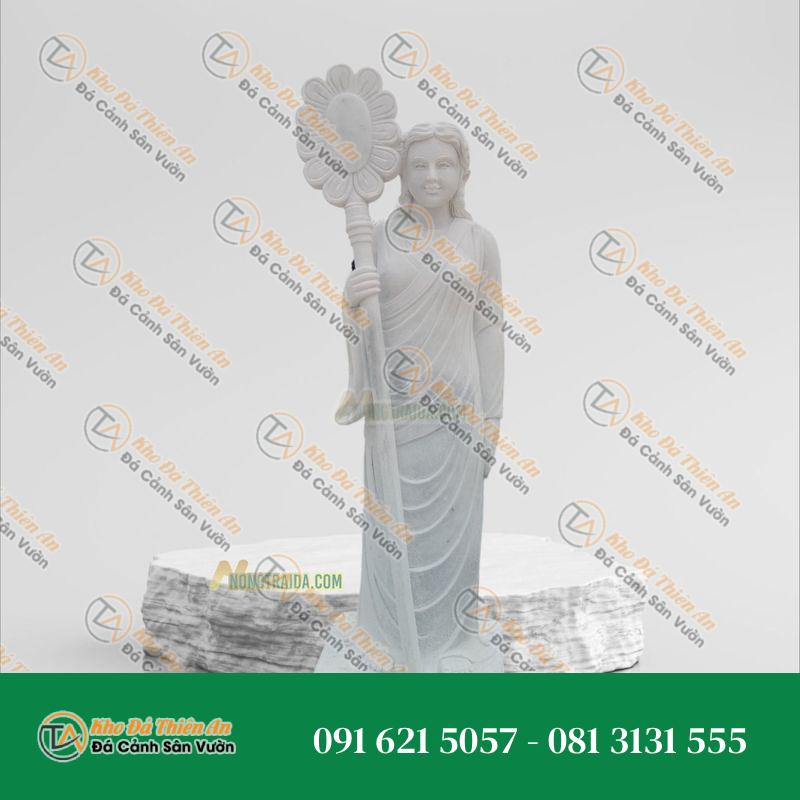 Bộ Tượng Vườn Lâm Tỳ Ni – Đá Non Nước 169cm – Kiểu Dáng Độc Đáo, Phong Cách | Khodathienan.com