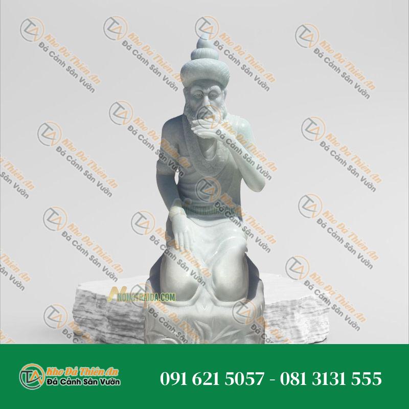 Tượng Vườn Lâm Tỳ Ni 172cm – Đá Trắng Xanh – Khodathienan.com