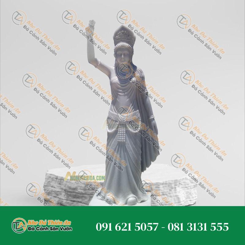 Bộ Tượng Vườn Lâm Tỳ Ni Đá Trắng Xanh 181cm – Kiệt Tác Nghệ Thuật – Khodathienan.com