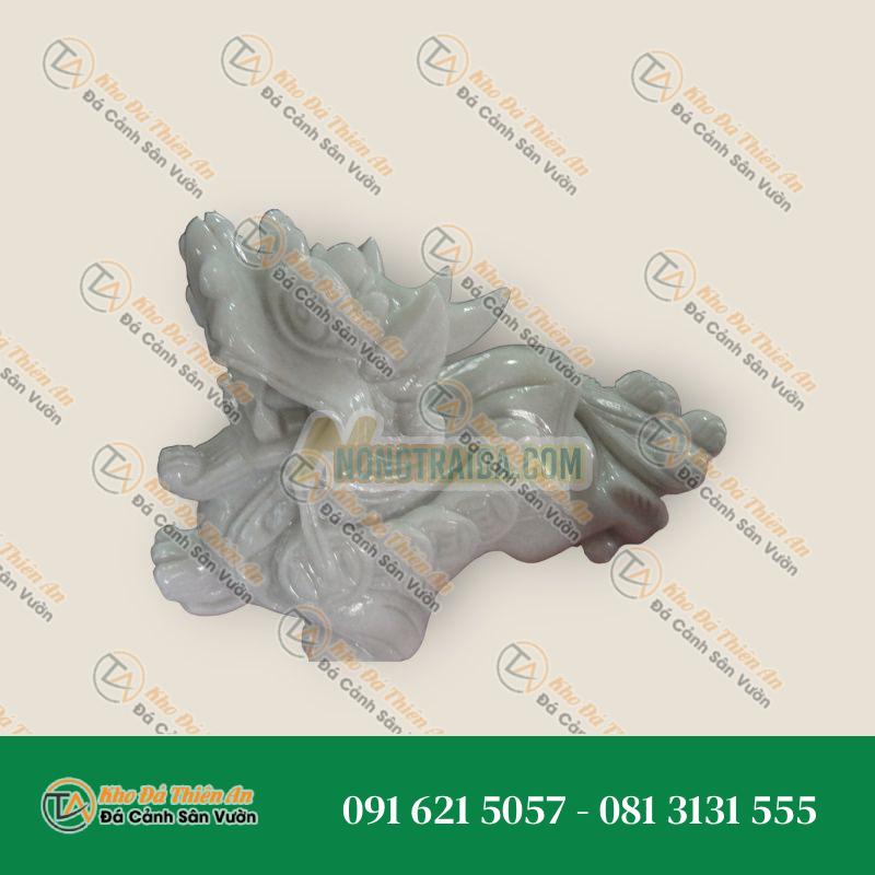 Cặp Tỳ Hưu Trắng – Kích Thước Lớn – 32x20cm – Kiểu Dáng Sang Trọng, Nghệ Thuật | Khodathienan.com