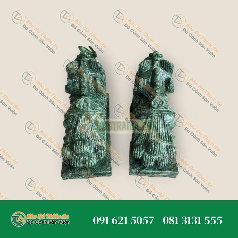 Cặp Tỳ Hưu Phong Thủy – Đá Ngọc Ấn Độ – 20cm – Rước Tài Lộc, Thịnh Vượng | Khodathienan.com