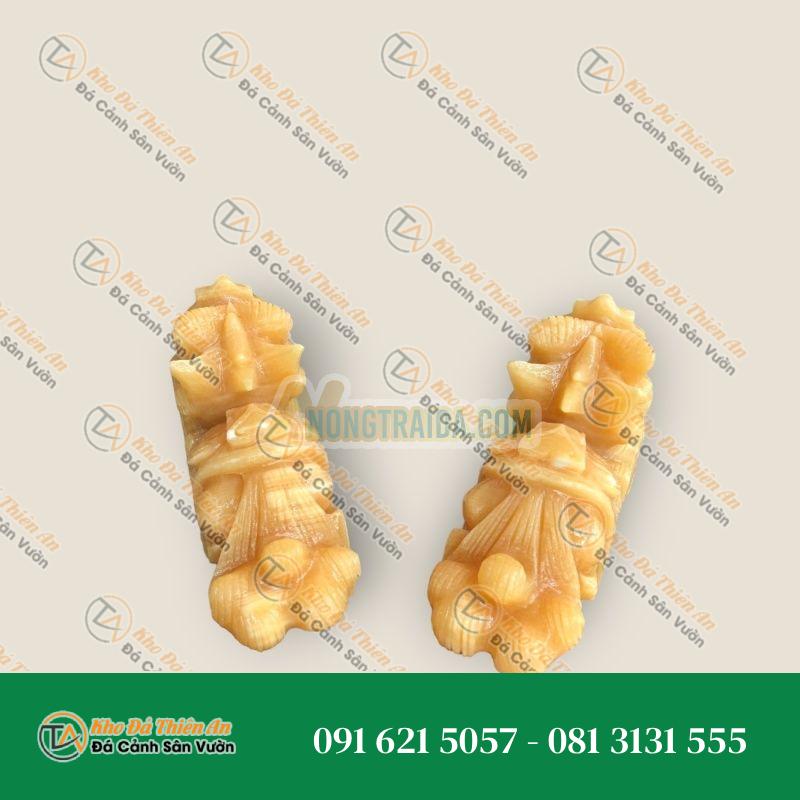 Cặp Tỳ Hưu Phong Thủy Đá Ngọc Hoàng Long – Dài 25cm | Tài Lộc và Phát Tài