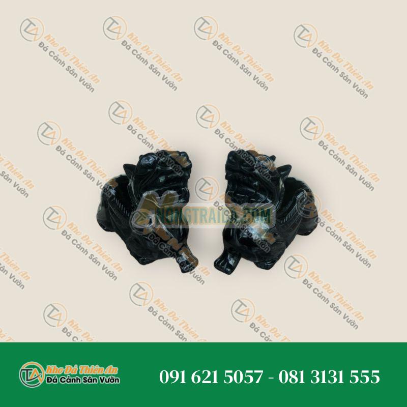 Cặp Tỳ Hưu Phong Thủy Thạch Anh Đen 13cm – Nét Đẹp Tinh Tế | Khodathienan.com