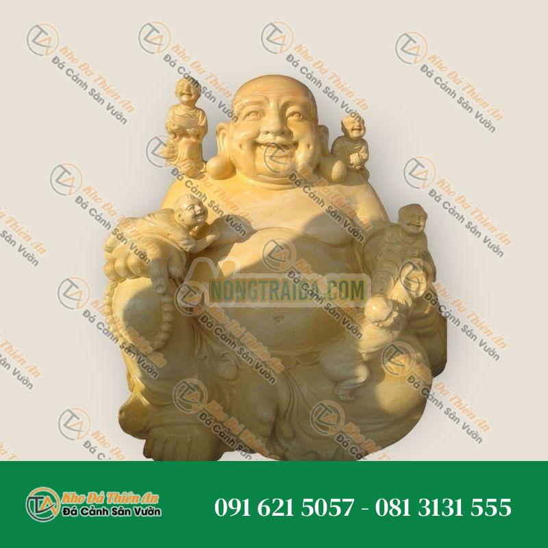 Tượng Phật Thích Ca Đá Cẩm Thạch – Cao 100cm – Khodathienan.com