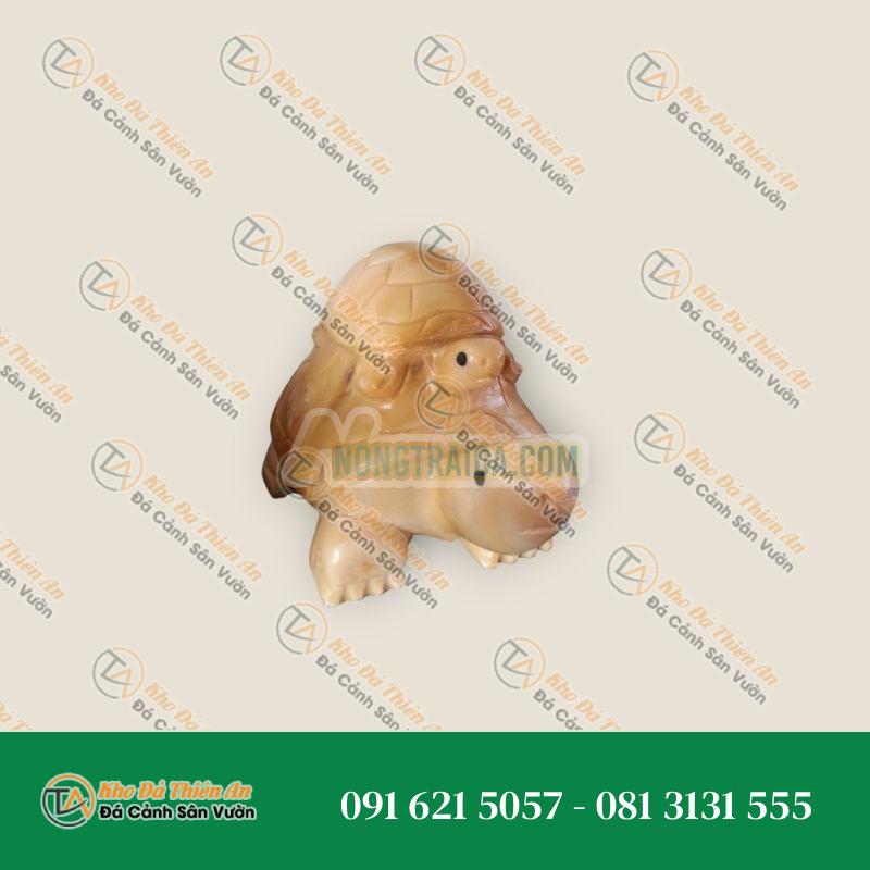 Rùa Mẹ Con Đá – Tượng Trưng Cho Sức Khỏe, Tuổi Thọ 10cm | Khodathienan.com