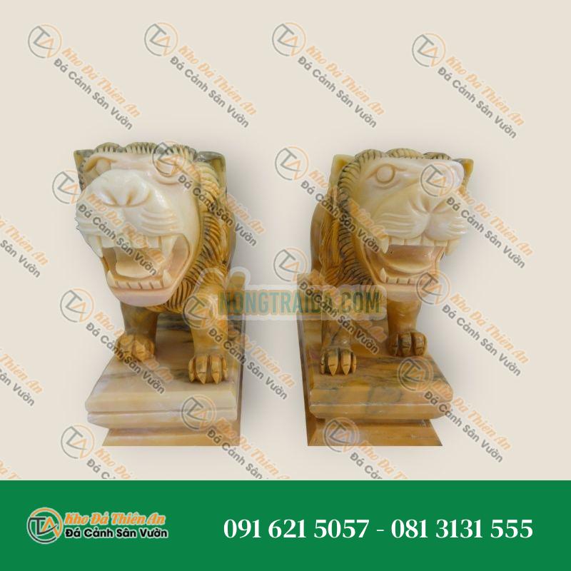 Tượng Sư Tử Nằm – Điểm Nhấn Hồn Quê & Phong Thủy Bảo Vệ