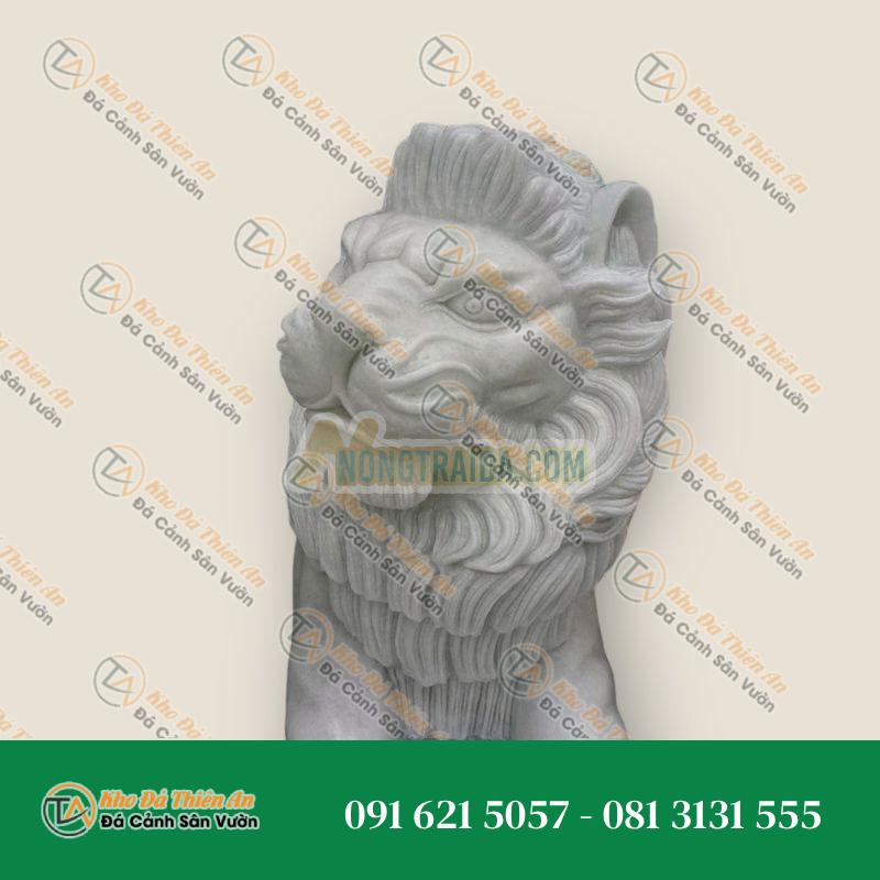 Tượng Sư Tử Nằm Phong Cách Hong Kong Cao 120cm – Uy Nghi & Đẳng Cấp