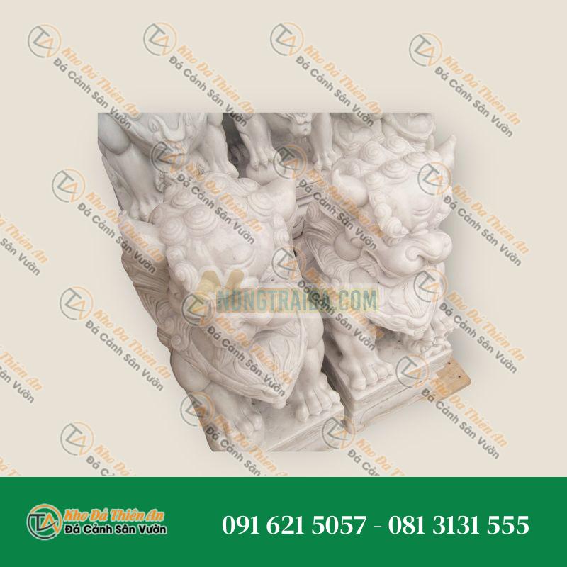 Tượng Sư Tử Ngồi 70cm – Biểu Tượng Uy Nghi & Bảo Vệ Phong Thủy