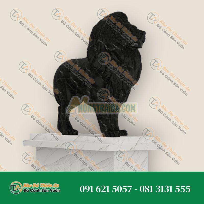 Tượng Sư Tử Trên Đế Bằng Đá – Uy Nghi & Phong Thủy