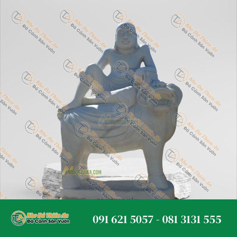 Tượng 18 La Hán – Ba Tiêu Đá Cẩm Thạch Trắng – Kiểu Dáng Trang Nghiêm – Khodathienan.com