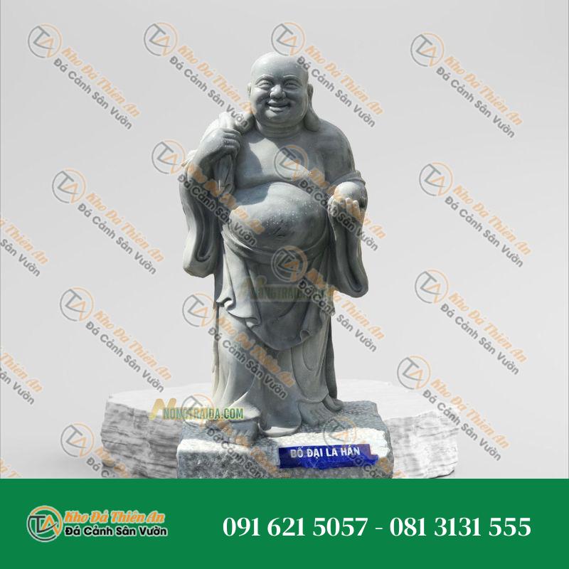 Tượng 18 La Hán – Bố Đại Đá Cẩm Thạch Xám – Khodathienan.com