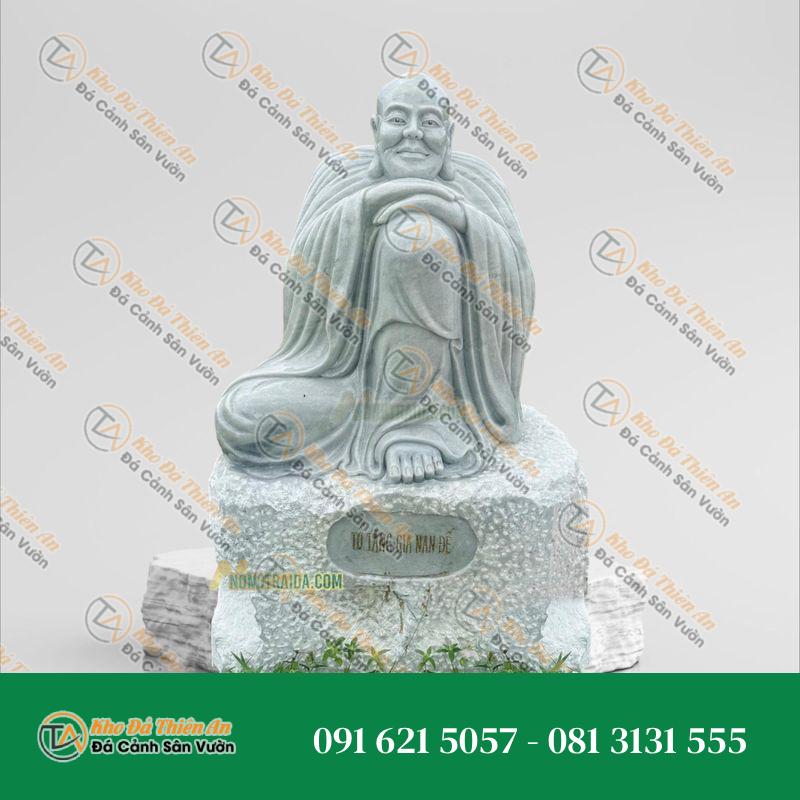 Tượng 18 La Hán Chùa Tây Phương – Tăng Già Nan Đề Đá Trắng – Khodathienan.com