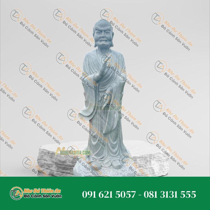 Tượng La Hán Tôn Giả Ca Diếp Đá Trắng – Giác Ngộ, An Lạc | Khodathienan.com