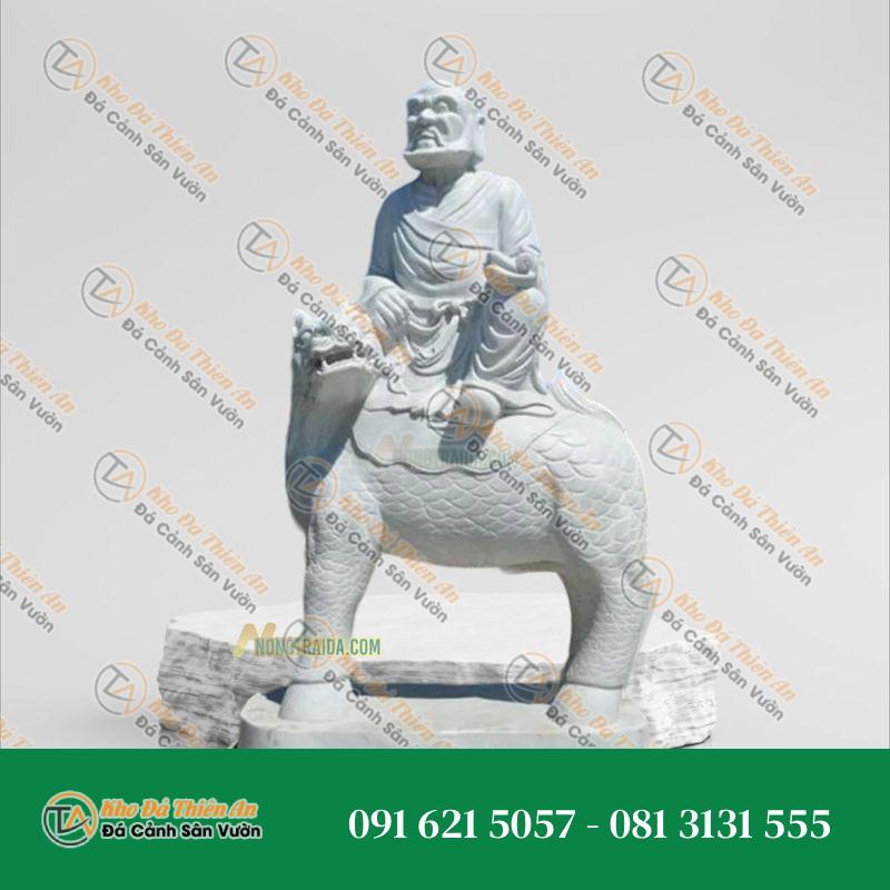 Tượng 18 Vị La Hán – Tiếu Sư – Đá Trắng Lục Yên | Khodathienan.com