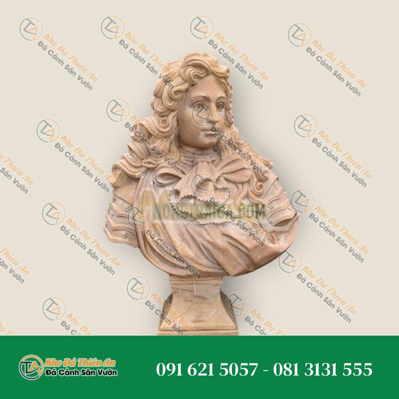 Tượng Bán Thân Louis XIV “Vua Mặt Trời”- Đá Cẩm Thạch Triana – Khodathienan.com