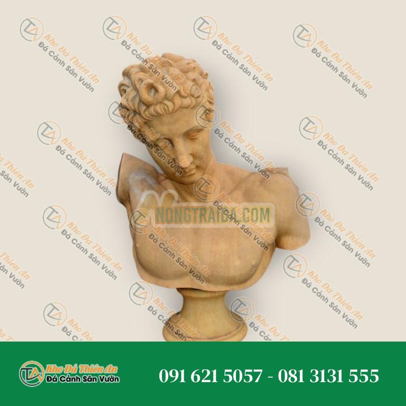 Tượng Bán Thân Cổ Điển Đá Cẩm Thạch Trắng Carrara Cổ | Kích Thước 78cm