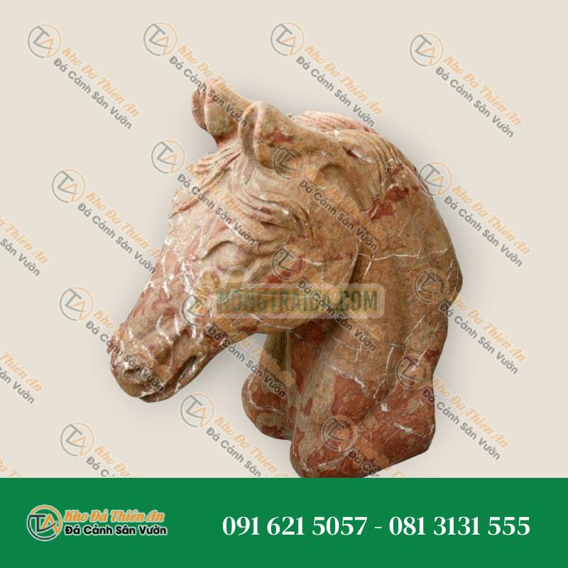 Tượng Bán Thân Ngựa Đỏ Alicante, Kích Thước 34x34cm, Kiểu Dáng Độc Đáo | Khodathienan.com