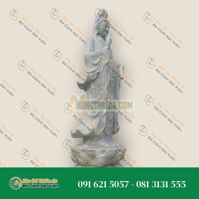 Tượng Bồ Tát Quan Âm Đá Cẩm Thạch 380cm – Phong Thủy & Tâm Linh – Khodathienan.com