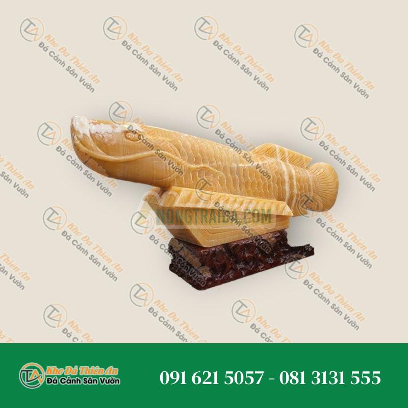 Tượng Cá Chép Ngọc Hoàng Long – Dài 80cm, Phong Thủy Mang Tài Lộc