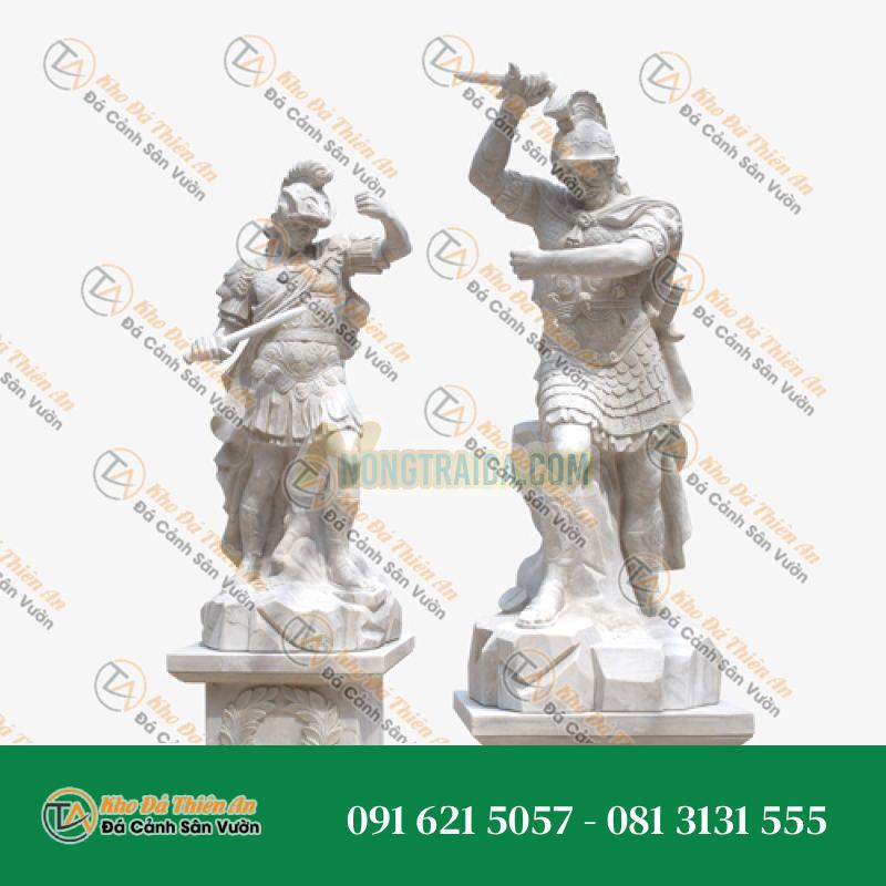 Tượng Chiến Binh Hy Lạp Đá Cẩm Thạch – Trang Trí Vườn – Khodathienan.com