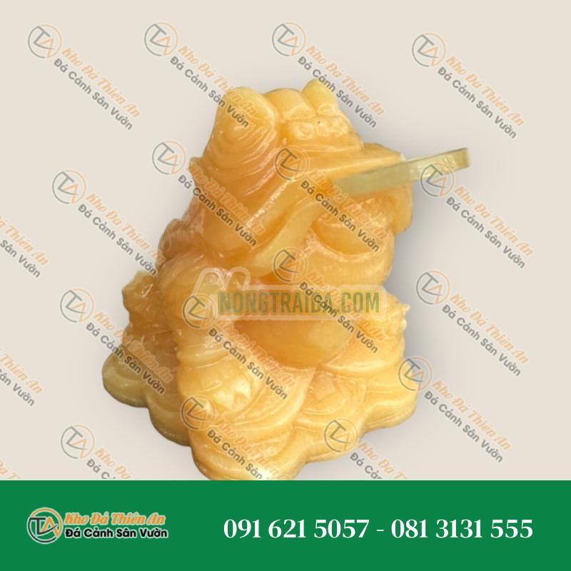 Tượng Thiềm Thừ Đá Ngọc Hoàng Long 10cm – Chiêu Tài, Hút Lộc