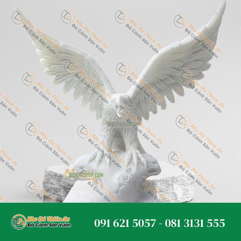 Tượng Đại Bàng Đá Đứng Trên Gốc Cây | Biểu Tượng Sức Mạnh & May Mắn