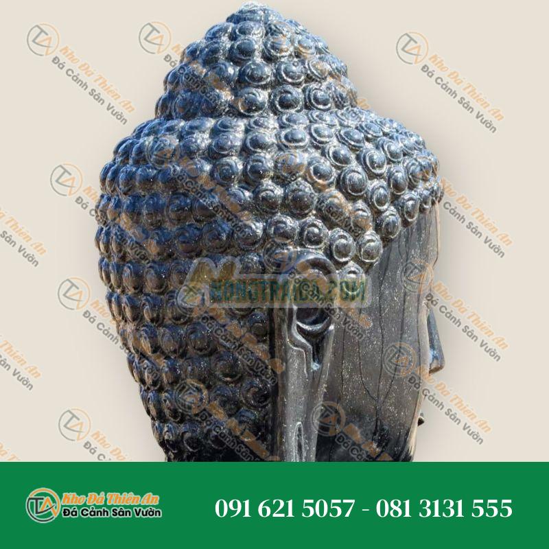Tượng Đầu Phật Thiền Đá Ngoại Thất Mắt Thứ Ba 126cm – Nét Đẹp Thiêng Liêng | Khodathienan.com