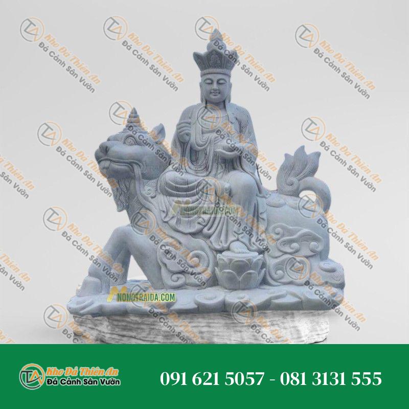 Tượng Địa Tạng Vương Bồ Tát Cưỡi Đề Thính 147cm – Kiểu Dáng Hoành Tráng – Khodathienan.com